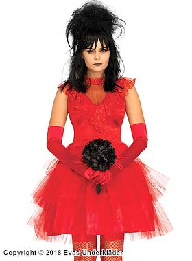 Lydia Deetz aus Beetlejuice, Kostüm-Kleid, Spitzenrüschen